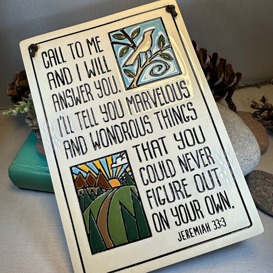 Christian Blessing Wall Art, Religious Gift, Ceramic Wall Plaque, New Home Gift, Peace Prayer, Wedding Gift, Religious Prayer, Mom Gift