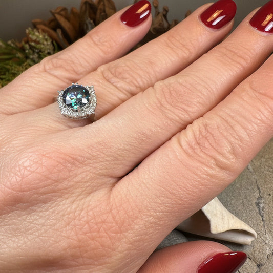 Honoria Mystic Topaz Engagement Ring — view 6