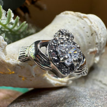 Load image into Gallery viewer, Claddagh Ring, Celtic Jewelry, Irish Jewelry, Bridal Jewelry, Ireland Gift, Promise Ring, Anniversary Gift, Girlfriend Gift, Wife Gift