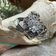 Load image into Gallery viewer, Claddagh Ring, Celtic Jewelry, Irish Jewelry, Bridal Jewelry, Ireland Gift, Promise Ring, Anniversary Gift, Girlfriend Gift, Wife Gift