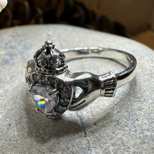 Load image into Gallery viewer, Claddagh Ring, Celtic Jewelry, Irish Jewelry, Bridal Jewelry, Ireland Gift, Promise Ring, Anniversary Gift, Girlfriend Gift, Wife Gift