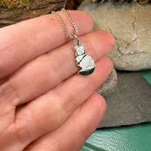 Load image into Gallery viewer, Cat Necklace, Petite Pendant, Irish Jewelry, Cat Lover Gift, Cat Mom Gift, Anniversary Gift, Animal Necklace, Nature Necklace, Minimalist