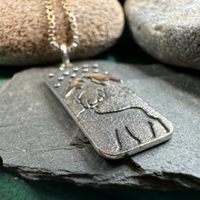 Load image into Gallery viewer, Stag Necklace, Scotland Jewelry, Scottish Stag, Hunter Gift, Nature Jewelry, Pagan Jewelry, Hunting, Wildlife, Deer Hunter, Wiccan Jewelry