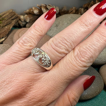 Load image into Gallery viewer, Thistle Ring, Celtic Jewelry, Scotland Jewelry, Flower Jewelry, Scottish Jewelry, Nature Ring, Silver Thistle Jewelry, Mom Gift, Wife Gift