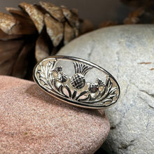 Load image into Gallery viewer, Thistle Ring, Celtic Jewelry, Scotland Jewelry, Flower Jewelry, Scottish Jewelry, Nature Ring, Silver Thistle Jewelry, Mom Gift, Wife Gift