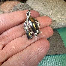 Load image into Gallery viewer, Penguin Brooch, Mother and Child Jewelry, Sterling Silver Brooch, Animal Pin, Family Pin, Mom Gift, Mothers Day Gift, Artisan Pin, Penguins