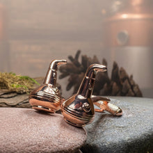 Load image into Gallery viewer, Whiskey Still Cuff Links, Scotland Jewelry, Men's Celtic Jewelry, Whisky Lover Gift, Groom Gift, Boyfriend Gift, Scottish Husband Gift, Dad