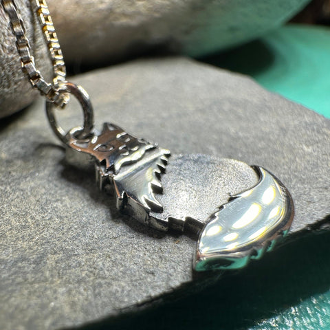 Load image into Gallery viewer, Cat Necklace, Petite Pendant, Irish Jewelry, Cat Lover Gift, Cat Mom Gift, Anniversary Gift, Animal Necklace, Nature Necklace, Minimalist