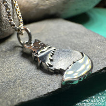 Load image into Gallery viewer, Cat Necklace, Petite Pendant, Irish Jewelry, Cat Lover Gift, Cat Mom Gift, Anniversary Gift, Animal Necklace, Nature Necklace, Minimalist