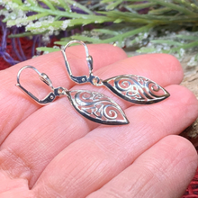 Load image into Gallery viewer, Marquise Trinity Knot Earrings