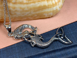 Celtic Trinity Knot Mermaid Necklace