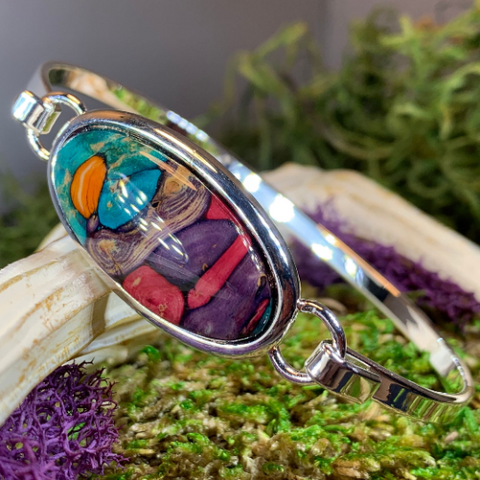 Load image into Gallery viewer, Scottish Heathergems Celtic Bracelet - Handmade in Scotland