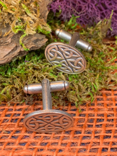 Load image into Gallery viewer, Celtic Trinity Knot Cufflinks