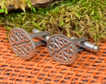 Load image into Gallery viewer, Celtic Trinity Knot Cufflinks