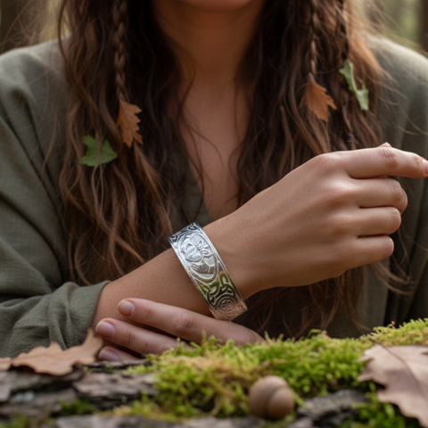 Load image into Gallery viewer, Galway Claddagh Cuff Bracelet for Women