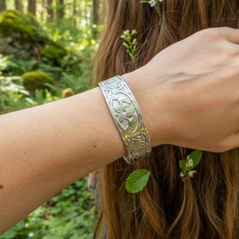 Load image into Gallery viewer, Galway Claddagh Cuff Bracelet for Women
