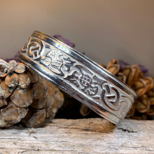 Load image into Gallery viewer, Thistle Pewter Bracelet