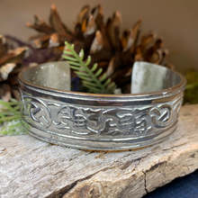 Load image into Gallery viewer, Thistle Pewter Bracelet