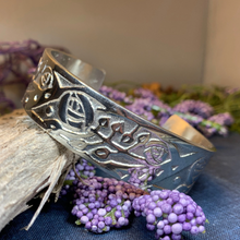 Load image into Gallery viewer, Celtic Mackintosh Flower Cuff Bracelet