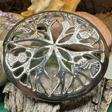 Load image into Gallery viewer, Scottish Thistle Pewter Brooch