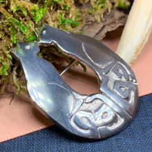 Load image into Gallery viewer, Celtic Cats Brooch