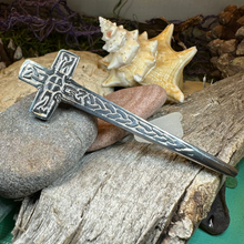Load image into Gallery viewer, Celtic Cross Kilt Pin