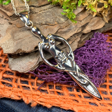Load image into Gallery viewer, Danu Goddess Silver Necklace