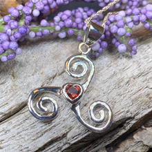 Load image into Gallery viewer, Celtic Spiral Love Necklace