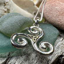 Load image into Gallery viewer, Keeva Triple Spiral Necklace