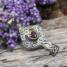 Load image into Gallery viewer, Celtic Cross Heart Necklace