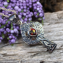 Load image into Gallery viewer, Celtic Cross Heart Necklace