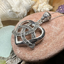 Load image into Gallery viewer, Marcasite Love Knot Necklace