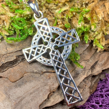 Load image into Gallery viewer, Foellan Celtic Knot Cross Necklace