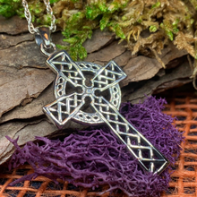 Load image into Gallery viewer, Foellan Celtic Knot Cross Necklace