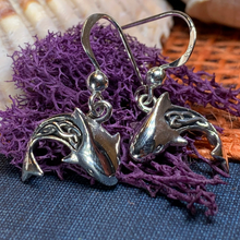 Load image into Gallery viewer, Celtic Shark Earrings