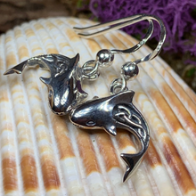 Load image into Gallery viewer, Celtic Shark Earrings