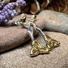 Load image into Gallery viewer, Ethne Trinity Knot Earrings