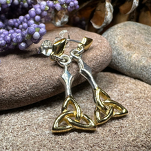 Load image into Gallery viewer, Ethne Trinity Knot Earrings