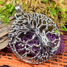 Load image into Gallery viewer, Solstice Tree of Life Silver Necklace