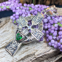 Load image into Gallery viewer, Claddagh Cross Necklace