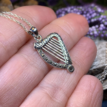 Load image into Gallery viewer, Cinnia Celtic Harp Necklace