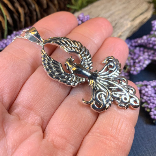 Glory of the Phoenix Necklace – Celtic Crystal Design Jewelry Glory of the Phoenix Necklace – Celtic Crystal Design Jewelry