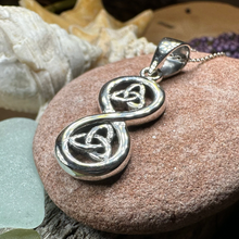 Load image into Gallery viewer, Trinity Knot Infinity Necklace