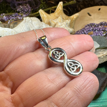 Load image into Gallery viewer, Trinity Knot Infinity Necklace
