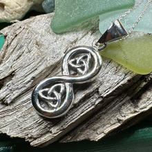Load image into Gallery viewer, Trinity Knot Infinity Necklace
