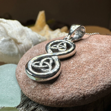 Load image into Gallery viewer, Trinity Knot Infinity Necklace