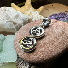 Load image into Gallery viewer, Trinity Knot Infinity Necklace