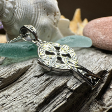 Load image into Gallery viewer, Dungloe Celtic Cross Necklace