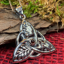 Load image into Gallery viewer, Oak Ash Thorn Trinity Knot Necklace