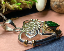 Load image into Gallery viewer, Celtic Embrace Heart Necklace